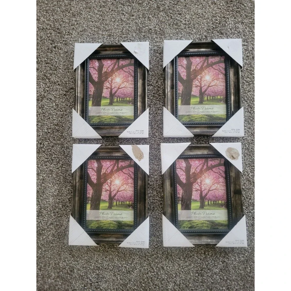 Lot Of 4 5x7 Earthtone Beachy Coastal Neutral Picture Frames